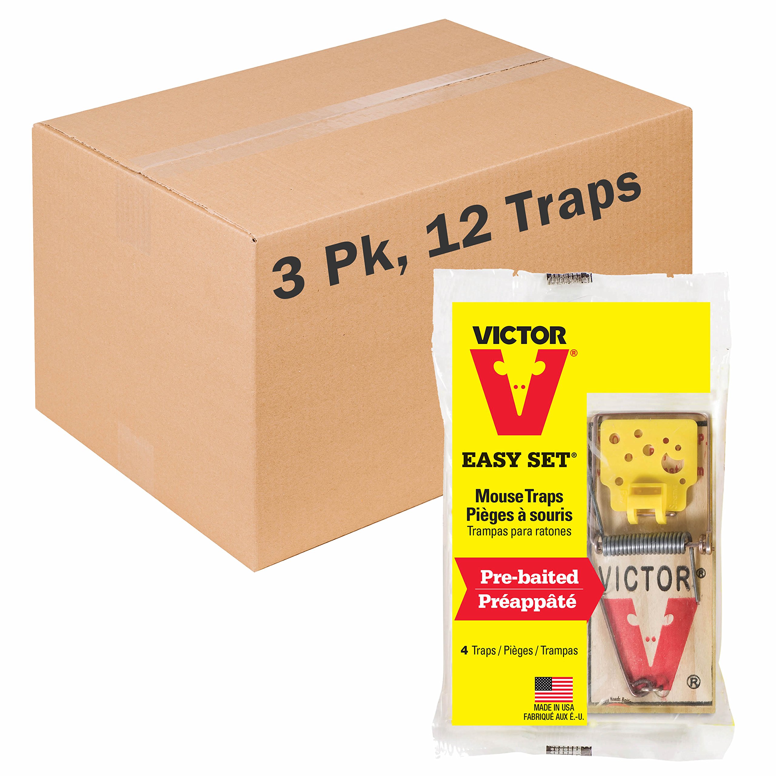 Amazon.com : Victor EZ Set Wooden Snap Trap - 12 Pack : Patio